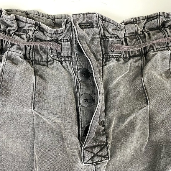 Free People Margaret Paperbag High Waisted Pants Medium Gray - Picture 8 of 14
